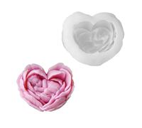 Heart Silicone Molds Resin Crafting Molds Making Flower Shape Creative Mold Hand-Making Supplies Home Mold