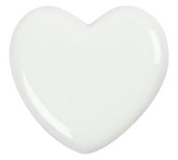 Heart, size 6,5x6,5 cm, thickness 10 mm, white, 1pc (US IMPORT)