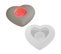 Heart Solar Silicone Molds for Flame Making Recyclable Not Deadly Craft Materials Excellent for Donations and Home Use Release Rosin Craft Molds