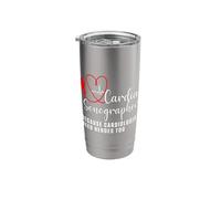 Heart Sonographer Echo Tech Learn RDCS Stainless Steel Insulated Tumbler