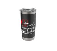 Heart Sonographer Echo Tech Learn RDCS Stainless Steel Insulated Tumbler