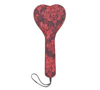 Heart Spanking Paddle for Adult BDSM, 11.2inch Faux Leather and Lace Sex Paddles Bondage Spanking Set