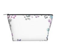 Heart Star Glitter Sequins Sparkle Sparkling Cute, Toiletry Pouch Makeup Bag Cosmetic Bag Portable Travel Toiletry Bag