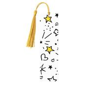 Heart Star Pattern Bookmark Cartoon Wooden Bookmark with Tassel Book Mark for Women Men Reading Page Markers Gifts for Book Lovers