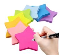 Heart & Star Shaped Sticky Notes, Self-Stick Removable Memo Pads 240 Sheets
