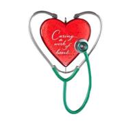 Heart Stethoscope Christmas Tree Decoration Ornament For Celebrating The Season Christmas Tree Hanging Pendant Heart Stethoscope Pendant