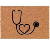 Heart Stethoscope Nurse Doctor Family Entrance Rug Classic Front Doormats Barrier Doormat For Dogs Outdoor Laundry Room 40 X 60Cm