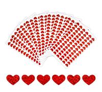 Heart Stickers,Coloured Stickers 10 Sheets,Glitter Stickers 780pcs,Mothers Day Stickers,Valentines Stickers,Love Stickers,Heart Stickers for Children,Scrapbook Stickers Decorative (red-720pcs)