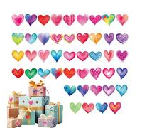 Heart Stickers for Kids | Self Adhesive Matte Colorful Decals - Kids Valentine Stickers - for Home Decor Textbooks Tablets Water Cups Preschool School Party Craft Creation Birthday