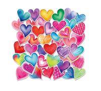 Heart Stickers, Self Adhesive Matte Holiday Supplies - Kids Valentine Stickers | for Home Decor Textbooks Tablets Water Cups Preschool School Party Craft Creation Birthday