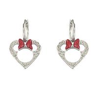 Swarovski Minnie Heart 1112908 Women's Earrings Red Silver