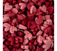 Heart Sugar Sprinkes Valentine Cake Decorations Hot Pink & Red Mini Heart Sprinkles Edible Cake Cupcake Fairy Cake Decoration Cake Topper Valentine's Day Cerise & Red Mini Heart Sprinkles 90g