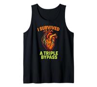 Heart Surgery I Survived Triple Bypass Fun Mens Get Well Tank Top