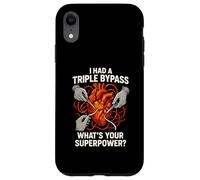 Heart Surgery I Survived Triple Bypass Fun Mens Superpower Case for iPhone XR