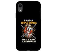 Heart Surgery I Survived Triple Bypass Fun Mens Superpower Case for iPhone XR