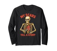 Heart Surgery My Scars Tell A Story Fun Mens Get Well Long Sleeve T-Shirt