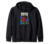 Heart Surgery Patient Mended Heart Club Fun Cool Get Well Zip Hoodie