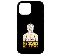Heart Surgery Patient My Scars Tell A Story Cool Mens Case for iPhone 16 Pro Max