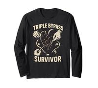 Heart Surgery Patient Triple Bypass Survivor Men's Get Well Long Sleeve T-Shirt