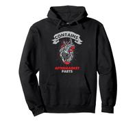 Heart Surgery Survivor Contains Aftermarket Parts Humor Pullover Hoodie