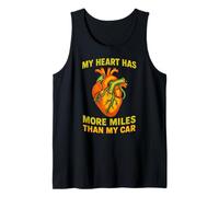 Heart Surgery Survivor More Miles Than My Car Cool Get Well Tank Top