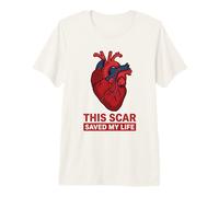 Heart Surgery Survivor Scar Saved My Life Premium T-Shirt