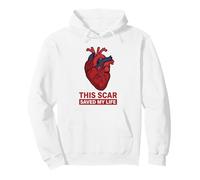 Heart Surgery Survivor Scar Saved My Life Pullover Hoodie