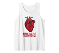 Heart Surgery Survivor Scar Saved My Life Tank Top