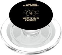 Heart Surgery Whats Your Excuse Cool Mens Surgery Patient PopSockets PopGrip for MagSafe