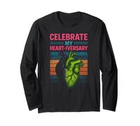 Heart Survivor Celebrate My Heartiversary Fun Recovery Long Sleeve T-Shirt