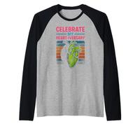 Heart Survivor Celebrate My Heartiversary Fun Recovery Raglan Baseball Tee