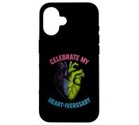 Heart Survivor Celebrate My Heartiversary Womens Recovery Case for iPhone 16