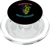 Heart Survivor Celebrate My Heartiversary Womens Recovery PopSockets PopGrip for MagSafe
