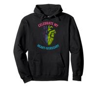Heart Survivor Celebrate My Heartiversary Womens Recovery Pullover Hoodie