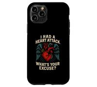 Heart Survivor Whats Your Excuse Fun Mens Get Well Surgery Case for iPhone 11 Pro