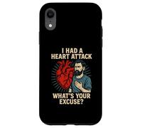 Heart Survivor Whats Your Excuse Fun Mens Get Well Surgery Case for iPhone XR