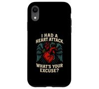 Heart Survivor Whats Your Excuse Fun Mens Get Well Surgery Case for iPhone XR