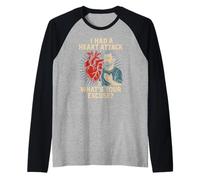 Heart Survivor Whats Your Excuse Fun Mens Get Well Surgery Raglan Baseball Tee