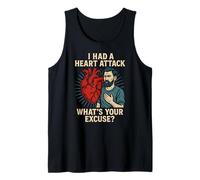 Heart Survivor Whats Your Excuse Fun Mens Get Well Surgery Tank Top
