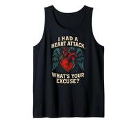 Heart Survivor Whats Your Excuse Fun Mens Get Well Surgery Tank Top