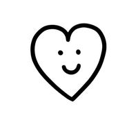 Heart tattoo - Temporalis® | Temporary tattoos for women and men - Vegan fake tattoos, waterproof and EU-certified - Lasts 1 to 2 weeks [ Heart smiley ]