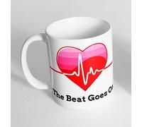Heart The Beat Goes On Ceramic Novelty Mug Funny Gift Coffee Tea 93 (Mug + Coaster)