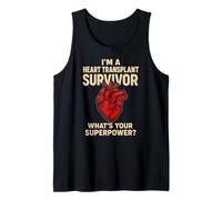 Heart Transplant Survivor Superpower Cool Surgery Recovery Tank Top