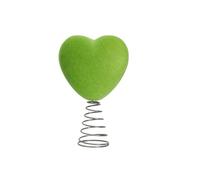 Heart Tree Topper - 3D Velvet Saint Decoration Flocked Christmas Ornament Christmas Tree Accessories | For Family, Friends, Daily Window, From