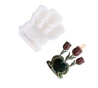 Heart Tulips Molds Casting Molds Flowers Silicone Ornament Plasters Epoxy Resin Heart Tulips Flowers Silicone Ornament Epoxy Resin