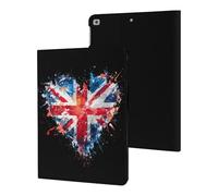 Heart United Kingdom Flag Splash Case Compatible with iPad 10th 9th / 8th / 7th Generation (2021/2020/2019)