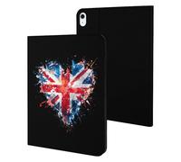 Heart United Kingdom Flag Splash Case Compatible with iPad 10th 9th / 8th / 7th Generation (2021/2020/2019)