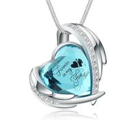 Heart Urn Necklace for Ashes for Women Girl Cremation Jewelry with Crystals Memorial Lockets Urn Pendant for Human Ashes Forever in My Heart/Always in my heart