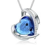 Heart Urn Necklace for Ashes for Women Girl Cremation Jewelry with Crystals Memorial Lockets Urn Pendant for Human Ashes Forever in My Heart/Always in my heart
