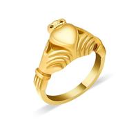 Heart Urn Rings for Ashes for Women Crown Promise Cremation Ring Hold Loved Ones Ashes Forever In My Heart Keepsake Memorial Jewelry Cremation Jewelry Ashes Locket Holding Love in Hand (#6, Gold)